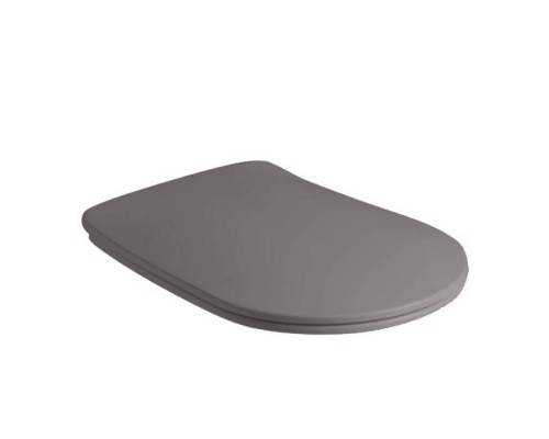 Kerasan Nolita Сиденье для унитаза SLIM быстросъемное, цвет Ferro Matt, петли хром. 539189 Kerasan Nolita Сиденье для унитаза SLIM быстросъемное, цвет Ferro Matt, петли хром. 539189