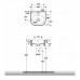Kerasan Flo Раковина 40х37 см, 1 отв., цвет: белый. 314901*1