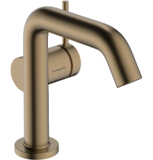 Смеситель для раковины Hansgrohe Tecturis S Fine 110 CoolStart 73310140 шлифованная бронза
