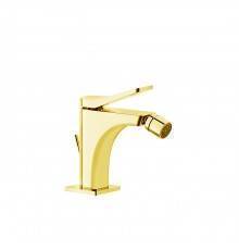Gessi Rilievo Смеситель для биде на 1 отв., с донным клапаном излив 114мм, цвет: Gold Brushed CCP. 59007#087