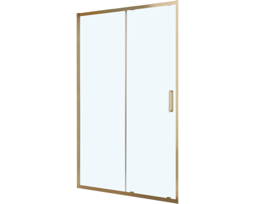 Душевая дверь в нишу BelBagno Luce BF-1-110-C-ORO профиль золото, стекло прозрачное