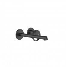 Gessi Anello Смеситель для ванны, встраиваемый, с изливом 19.4-21.4см., цвет: Black XL (внешняя часть). 63383#299