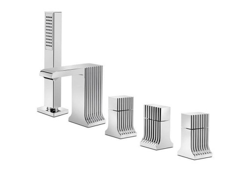 Stella Casanova Смеситель на борт ванны на 5 отверстий 3256TR308, цвет: хром. CS 02304 CR00