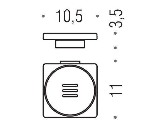 Colombo MiniQ Мыльница подвесная, цвет: чёрный матовый. B5001.NM-RNE