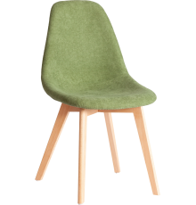 Комплект стульев TetChair Модерн Cindy soft (mod. C1021F1-1) фактурный велюр зеленый LY1701-7, ножки натуральные, 4 шт.