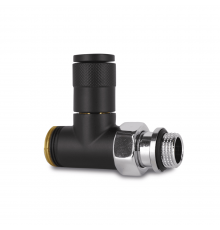 Прямой вентиль SR Rubinetterie Tondera, ручная регулировка 1/2 х3/4E, цвет черный 0625-1500VCES