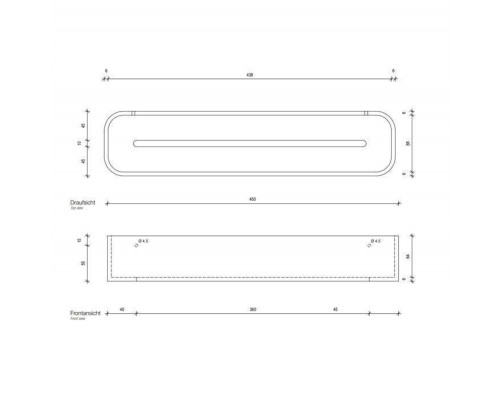Decor Walther Stone DCT45 Душевая полочка 45x10см, подвесная, цвет: белый / хром. 0973954 Decor Walther Stone DCT45 Душевая полочка 45x10см, подвесная, цвет: белый / хром. 0973954