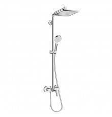 Hansgrohe Crometta E 240 SHP Душевая система 102см, с верхним душем 240х240мм., ручным дешем и однорычажным семесителем, цвет: хром  ЦЕНА по АКЦИИ. 27284000