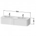 Duravit Happy D.2 Plus Тумба подвесная 160x55x35.4см, с 2 раковинами и 2 ящиками , цвет: stone grey satin matt. 0483600000,  HP4956B9292,  HP032HB8080