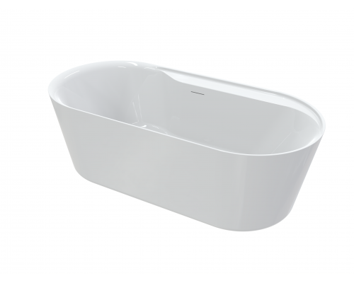 AQM3505MW-L Ванна акриловая отдельностоящая, 1795х845х600мм, левая, цвет белый матовый AQM3505MW-L