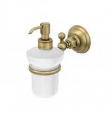 Nicolazzi Accessori Classica Дозатор для жидкого мыла, подвесной, керамический, цвет: белый/Bronze Plated. C1489BZ