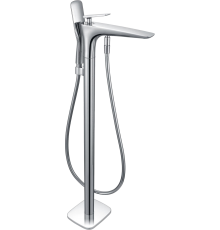 Напольный смеситель для ванны с душем AltroBagno Aperto 020201 Cr, С ВНУТРЕННЕЙ ЧАСТЬЮ, хром