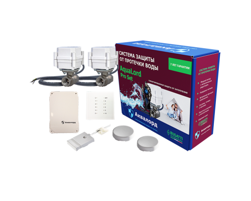 Система контроля протечек воды на радиоканале АКВАЛОРД PRO SET 1/2 PRO SET 1/2