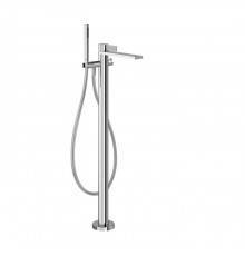 Gessi Inverso Diamantato Смеситель для ванны, напольный, с переключателем и ручным душем, цвет: хром. 73628#031