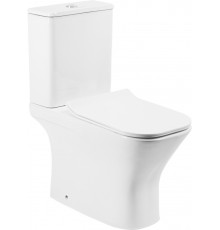 Унитаз-компакт напольный EvaGold EG307T безободковый, с микролифтом