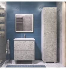 Мебель для ванной комнаты Vigo Geometry 70 напольная, бетон, раковина Como 70