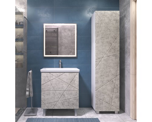 Мебель для ванной комнаты Vigo Geometry 70 напольная, бетон, раковина Como 70