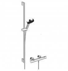 Hansgrohe Pulsify Душевой гарнитур с термостатическим смесителем, ручным душем и душевой штангой 90см, цвет: хром. 24261000