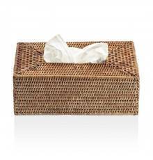 Decor Walther Basket KB Диспенсер для салфеток 14x25x10см, настольная, цвет: ротанг темный. 0922992