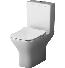 Унитаз-компакт AM.PM Gem C908601SC безободковый, с микролифтом