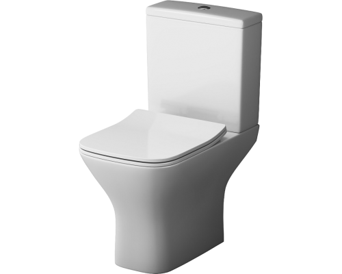 Унитаз-компакт AM.PM Gem C908601SC безободковый, с микролифтом