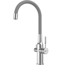 Смеситель для кухни Lemark Expert LM5083S-Gray сталь, серый