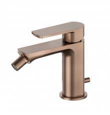 Newform Haka Смеситель для биде, 1 отв., с донным клапаном, цвет: PVD brushed copper bronze. 72025.59.067
