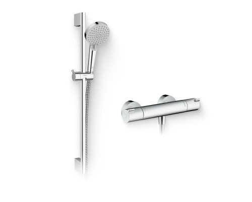 Душевой комплект Термостат Hansgrohe Ecostat 1001 CL ВМ 13211000 для душа + Гарнитур Vernis Blend 26275000 хром Душевой комплект Термостат Hansgrohe Ecostat 1001 CL ВМ 13211000 для душа + Гарнитур Vernis Blend 26275000 хром