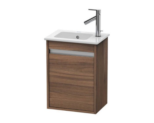 Duravit Ketho Тумба подвесная, 40x28.5х55, с раковиной, с 1 дверка, цвет: орех натуральный. KT6417L7979,  0723430000