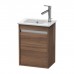Duravit Ketho Тумба подвесная, 40x28.5х55, с раковиной, с 1 дверка, цвет: орех натуральный. KT6417L7979,  0723430000