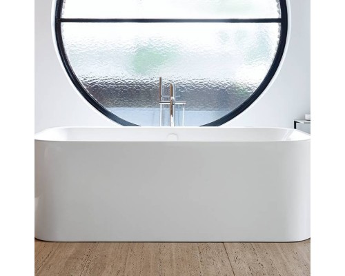 Duravit Happy D.2 Plus Ванна пристенная 180х80х60см, 2 наклона для спины, акриловая, ножки, цвет: белый. 700451800000000