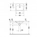 Duravit DuraStyle Раковина 56x45.5 см, 1 отв., цвет: белый. 0374560000
