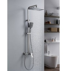 Душевая система Shevanik S4636T, оружейная сталь