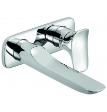 Kludi 53 244 0575 Ambienta Смеситель для раковины 186 мм, на 2 отв., настен. (внеш. монт. часть) 532440575