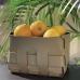 ADJ Корзинка Mini Bottega, 12x19xH13 см., цвет: капучино/шоколад. 1012.04/06