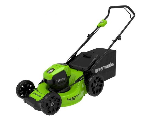 Газонокосилка аккумуляторная Greenworks GD40LM46HPk4, 40v, 46 см, б/щ (АКБ 4Ач и ЗУ) Газонокосилка аккумуляторная Greenworks GD40LM46HPk4, 40v, 46 см, б/щ (АКБ 4Ач и ЗУ)