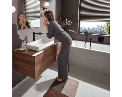 Hansgrohe Pulsify Ручной душ 10.5см., 3jet, Relaxation, EcoSmart, цвет: черный матовый. 24111670