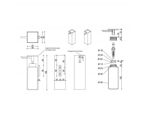Decor Walther DW 396 Дозатор для мыла, настольный, цвет: хром. 0852300