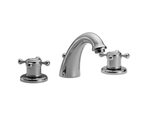 HUBER Victorian Смеситель термостатический для раковины на 3 отверстия с донным клапаном, цвет: хром. VTT7101021 Акция