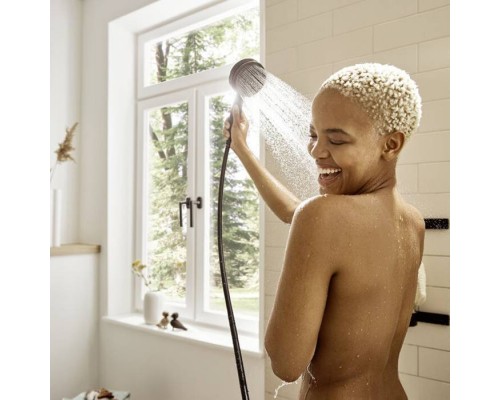 Hansgrohe Pulsify Ручной душ 10.5см., 3jet, Relaxation, EcoSmart, цвет: черный матовый. 24111670