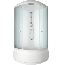 Душевая кабина Bauedge Bau Dream SB0008B профиль матовый белый, стекло прозрачное
