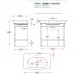 Artceram CIVITAS Раковина 90x50 см, 1 отв., цвет: белый. CIL002 01 00 *1, CIC002 01 00
