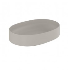 KLUDI-RESA O керамическая раковина-чаша, овальная, 60x40, светло-серый матовый 58CW20O2