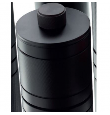Bertocci Officina 01 Контейнер с крышкой, h110см, d90см, настольный, цвет: черный матовый. 127 7532 0800