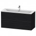 Duravit D-Neo Тумбочка подвесная 121х46.2x62.5см., раковина, 1 ящик цвет: Black Oak. 2336120000,  DE436401616