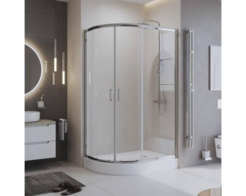 Душевой уголок BelBagno Uno -195 RH 2 100/80 C Cr стекло прозрачное