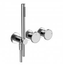 Gessi Origini Смеситель для ванны встраиваемый на 2 выхода, с ручной лейкой, цвет: хром. 66036#031