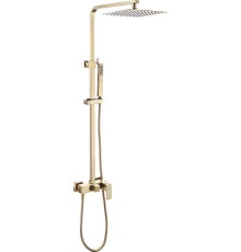 Душевая стойка Abber Daheim AF8220G золотая матовая