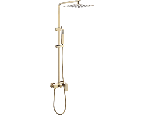 Душевая стойка Abber Daheim AF8220G золотая матовая Душевая стойка Abber Daheim AF8220G золотая матовая