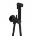 Cisal Shower Гигиенический душ со шлангом 120см, вывод с держателем и встроенный прогрессивный картридж, цвет: черный матовый. CV00797540